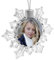 Personalised Photo Christmas Xmas Tree Snowflake Bauble Decoration Ornament Gift