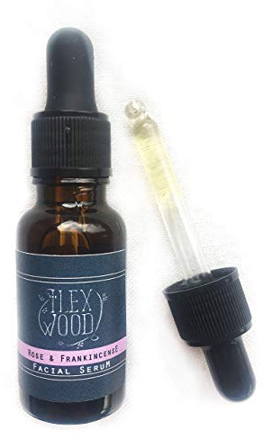 The Ilex Wood - Rose und Weihrauch Gesichtsserum - 100% natürlich, vegan, feuchtigkeitsspendend, tierversuchsfrei, Anti-Aging - 20 ml