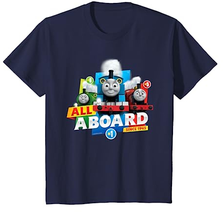 Kinder Thomas T-Shirt, All Aboard, viele Größen+Farben T-Shirt