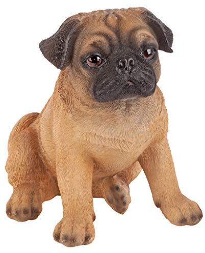 Design Toscano JQ7857 Mops-Welpe, Partner, Sammlerstück, bunt