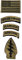 Militär-Patches, taktische amerikanische Flagge, Aufnäher Special Forces Ranger Airborne Badges 5 Stück Haken und Schlaufe bestickt Moral Patch (Armeegrün)