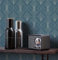 NEWROOM Tapete grafisch blau Muster Tapeten der 50er Art Deco Vliestapete Vlies Tapete Luxus Modern Glamour inkl. Tapezier Ratgeber ǀ Grafik