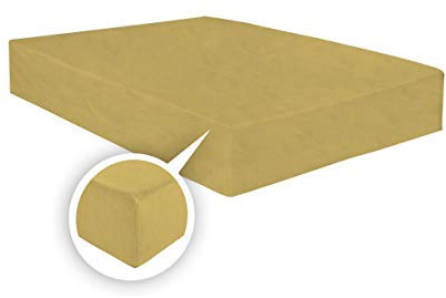 ARLINENS Thermal Flannelette Fitted Sheet 25cm 100% Brushed Soft Cotton available in 7 colours (Mustard, Double)