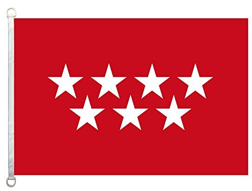 nothing Bandera de la Comunidad de Madrid,90 * 150CM,100% poliéster, pancarta,Impresión Digital