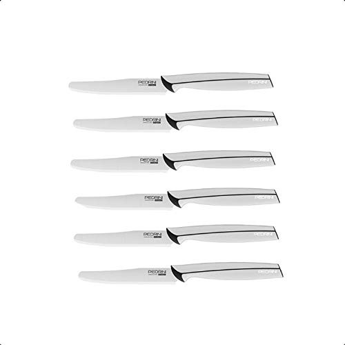 Set 6 Coltelli da Cucina tavola in acciaio master colore Bianchi Pedrini