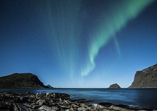 Hochwertige Fototapete - Polarlichter I Vlies-Fototapete (Kleistertapete) (350 x 246 cm) - Made in Germany
