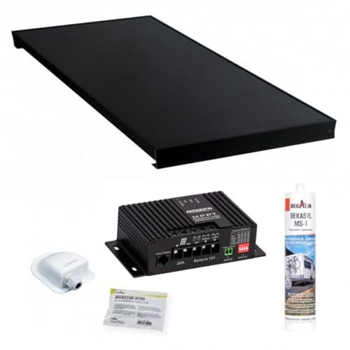 Antarion Pack All Black Panneau Solaire 230W + Régulateur Solaire MPPT20