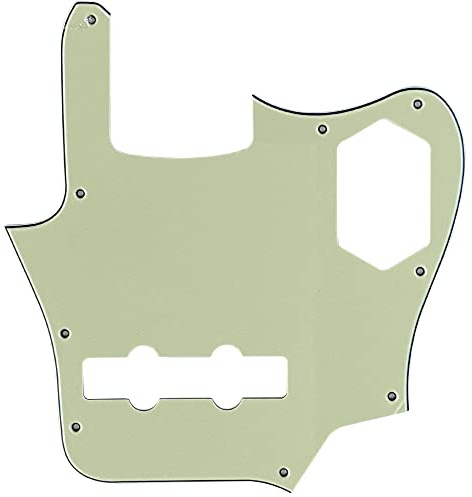 Passend für Fender US Jaguar Bass Style Gitarre Pickguard (3-lagig, Vintage Green)