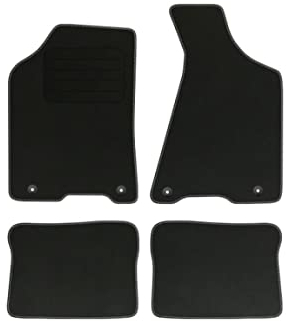 Velourmattenset für Audi 80 B4 Stufenheck Bj. 1991-1996 Basic runde Befestigungen Veloursfussmatten Automatten Mit Absatzschoner Passform Neu