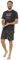 Kurzärmliges Pyjama-Set für Herren, aus Jersey, für Nachtwäsche, Charcoal Gaming, XL