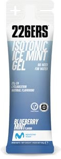 226ERS Isotonic Gel | Isotonisches Power Gel - Energie & Sport Gel mit 22 g Cyclodextrin & Menthol, Vegan & Glutenfrei, Minze und Blaubeere - 1 Stück