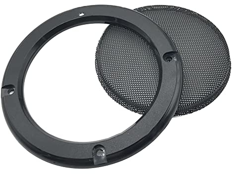 Altavoz Rejilla Cubierta, Rejilla del Altavoz de Coche Tela a Prueba de Polvo Redonda de Malla Círculo Subwoofer Guardia Protector, 6.5 Pulgada