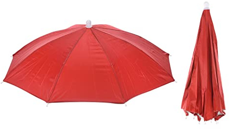 PATIKIL Angeln Regenschirm Hut Elastisch Faltbare Sonne Regen Kappe Kopf Regenschirm Hände Kostenlos Für Draußen Angeln Camping