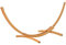 Outsunny Support Pied de hamac Structure Solide en Bois de pin Charge Max. 120 Kg dim. 325L x 120l x 118H cm Bois Naturel