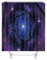 Hoisy Shower Curtains Waterproof, Duschvorhang Eckig Blume Dunkelblaues Lila Größe 165X180CM Schnell Trocknend Polyestergewebe Badezimmerzubehör