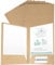 10 Stück Kraft Dokumentenmappe Mappe A4 Ordner Set mit 2 Fächern Aktenordner Recycling Karton A4 Aufbewahrungsmappe Bewerbungsmappen Präsentationsmappe A4 POP Mappen Projektmappe für Präsentationen