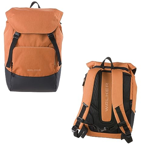 Walker 42129-026 - Lifestyle Rucksack Sol Coconut mit Hauptfach, Laptopfach, ergonomischer Rückenpolsterung, Steckschließen, wasserabweisend, ca. 25 l Volumen