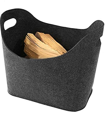Brennholz-Einkaufstasche 1 stück fühlte tasche brennholz kamin holz felte tasche baskelle feuer holz tasche brennholz korb zeitung ställe korb for einkaufen Wird als Aufbewahrungskorb für den Kamin ve