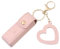 Portachiavi porta rossetto, mini borsa per rossetto, portachiavi porta balsamo per labbra, custodia protettiva per rossetti, portamonete portachiavi, custodia portatile per rossetto da donna, rosa,