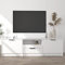 TJROO Mobile Porta TV con Cassetti Bianco 140x35x40cm Legno Multistrato Console TV Mobile TV con Cassetti Cassettiera Legno Mobili Televisione Mobile Salone Mobili Sala