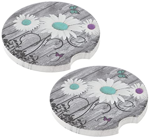 Cabilock 2 Posavasos Absorbentes De Cerámica Portavasos Coche Accesorio para Mujer