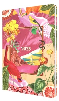 Collins Planer Maximalism 2025 – A5 Wochenansicht – Gelb – (MX153.45-25) – Stilvoller Wochenplaner Eco mit Recyclingpapier