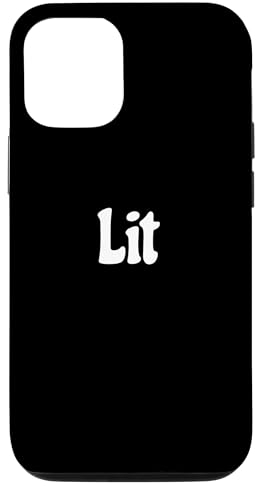 Hülle für iPhone 14 Beleuchteter Slogan