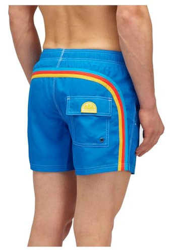 SUNDEK Costume Uomo M504BDRT300 Azzurro Oceano Corto Vita Elastica Poliestere Riciclato Repreve PE24 XL