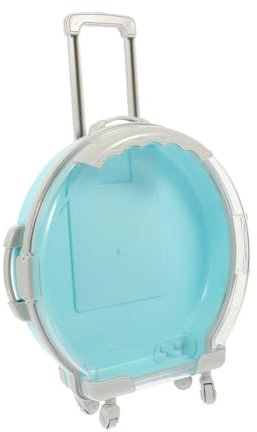 DRESSOOS für Spielzeug Puppenkoffer Kinder Koffer Kinderkoffer Kinderspielzeug Reisegepäck für Puppen Miniatur-Koffer-Ornament Abs Blue