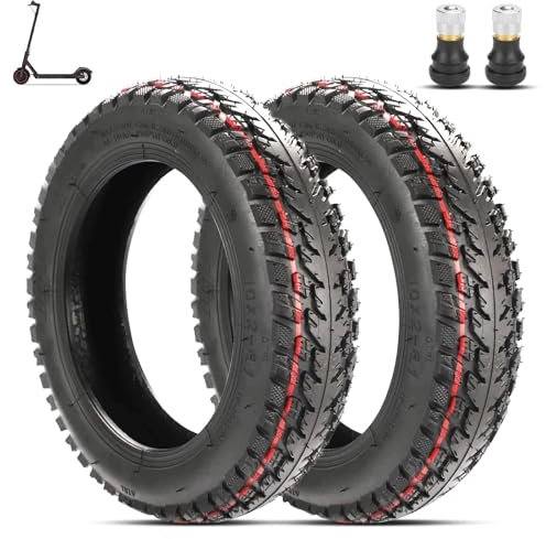 Rueda de 10x2-6.1 para Patinete Eléctrico Xiaomi M365 / Pro/Pro 2 / 1s / Lite,Cubierta de Ruedas Tubeless 10 Pulgadas, Neumaticos Tubeless Sin Camara de Aire, llanta de Vacío Eléctrico Scooters