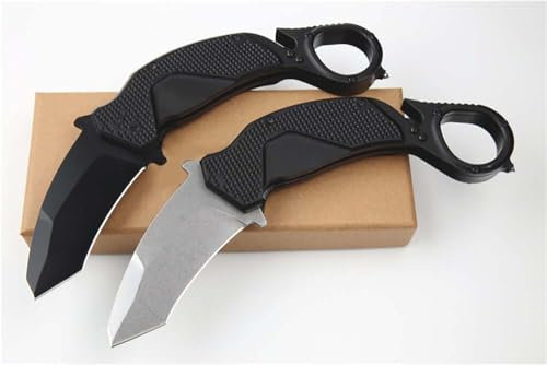 Joa Klappmesser mit klauen Klein Taschenmesser aus stahl N690 Alu Outdoor edc messer Survival multi Jagdmesser scharfes einhandmesser/clip,Geschenk für Männer