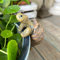 Figure Plant Pot Hanger Cute Climbing Tortoise Flower Pot Hanger Figurine Decorations for Plant Pots