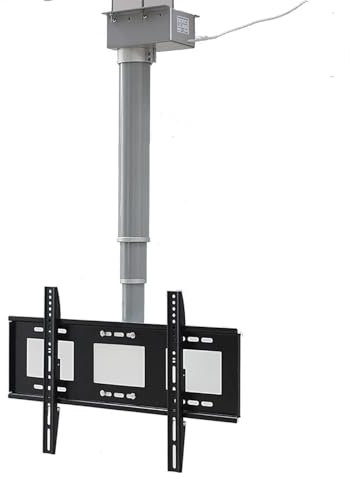 JDJXYNSRT tv stand Ceiling Tv Mount - Electric Tv Lift, Adjustable Tv Mount Bracket Fits Most Led, for 26-70 Inch Big Screen Tv(80cm)