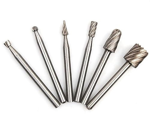 6pcs HSS Router Drill Bits Kit Rotary Burrs Tool Wood Metal Carving Milling For Power Tools Drill Bits Accessory In Stock
