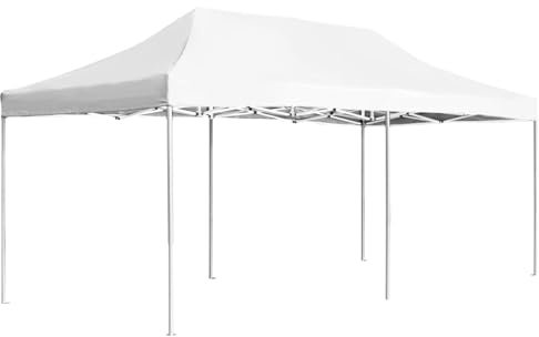 Snsowed Gazebo Professionale Pieghevole Alluminio 6x3 m Bianco,Gazebo,Gazebo Professionale,Gazebo da Giardino,Gazebo Esterno-45505