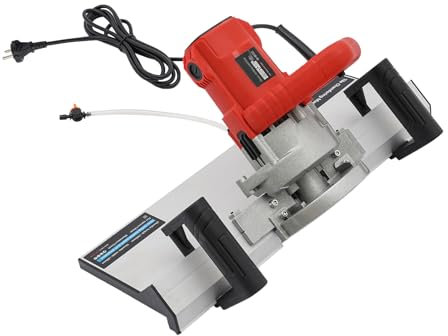 Elektrischer fliesenschneider 1200W Maschine zum Schneiden von Fliesen 13000r/min 48x11x7cm 43 grad Fasenschneiden Fliesenschrägschneider mit Wasserpumpe