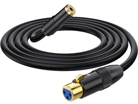 Female to 1/8 Female Female Female Adapter Gold Plated Connector 3.5mm to Studio Mixer Guitar Keyboard Drum Pad