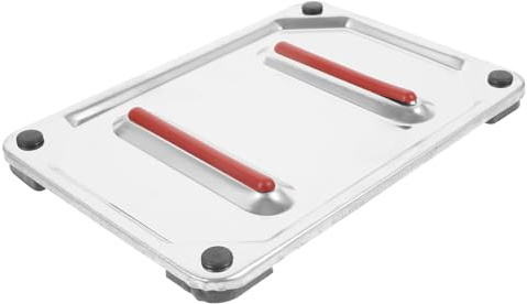 Bügelmatte Edelstahl für Bügeleisen und Dampfbügeleisen, Silber | Bügelunterlage, Hitzebeständiges Ruhepolster, für Haushalt, 1 Stück