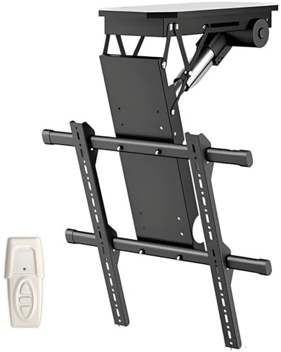 COAKUE Support Mural motorisé pour téléviseur, Support de Plafond réglable pour téléviseur LED, Compatible avec Les téléviseurs de 32 à 65 Pouces et de 50 à 90 Pouces. 32to65InchTVs