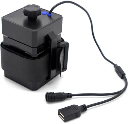 4 18650 26650 custodia per batteria scatola ricarica USB Powerbank per ricarica per smartphone con luce per bici a LED