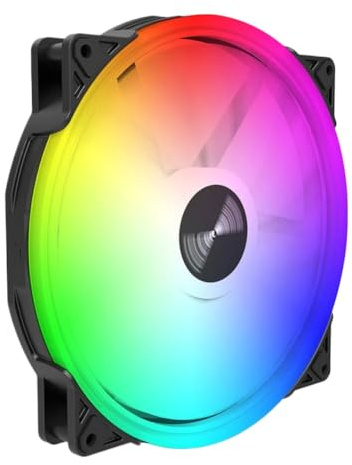 TEUCER FD200 200mm ARGB Computer Case Fan 5V 3PIN LED Cooling Fan Compatible With Desktop PC Cases