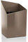 LECHUZA CURSIVO Premium 30 hochwertiges Pflanzgefäß mit Erd-Bewässerungs-System, taupe hochglanz, 30x30x49 cm