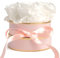 Rosenbox rund Infinity Rosen - Blumenbox Rosa 4 weiße ewige Rosen haltbar 3 Jahre Ø ca. 10cm - Mutter Tag Geschenk Geschenk für sie Geburtstag Rosemarie Schulz (Rosa-Weiß)