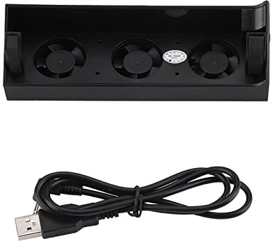 Zerone DC 5 V PS4 Slim Ventilateur de refroidissement portable 3 ventilateurs Cool-Breeze USB Refroidisseur externe pour Playstation 4 Ordinateur portable CPU Réduction de la chaleur