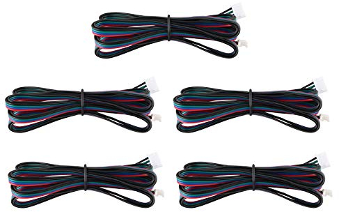 Jopto 5 cables de motor de 1 m XH2.54 4 pines Nema16 Nema17 cable de conexión de motor paso a paso cable de 4 pines cable de 42 motores para impresora 3D