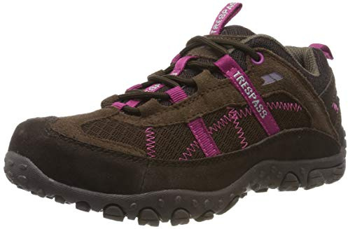 Trespass Womens Walking Trainers Low Cut Hiking Trekking Fell Coffee
