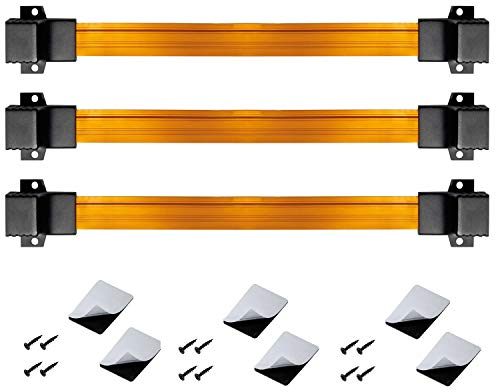 ARLI RJ45 Fensterdurchführung für 3 Flachkabel Netzwerkkabel inkl. 6 Klebepads + 12 Schrauben rj 45 Buchse Netzwerk Kabel LAN Patchkabel 3 Stück
