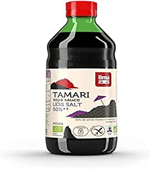 Lima Salsa di soia Tamari - Senza Glutine con il 50% di sale in meno - Gusto delicato e raffinato - 250 ml