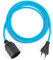 3m Plug-In Lampe BLAU, Textilkabel mit Lampenfassung aus Thermoplast (GLATTMANTEL) mit Eurostecker