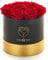 Amoroses 12 echte stabilisierte Rosen halten jahrelang - Originelle Geschenkidee für sie Eleganter Blumenstrauß zum Valentinstag und andere besondere Anlässe (Schwarze Schachtel mit roten Rosen)